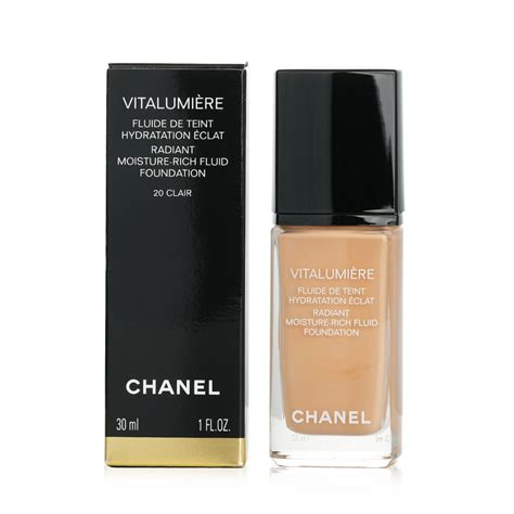 chanel vitalumiere moisture-rich foundation swatches|Chanel vitalumiere foundation color chart.